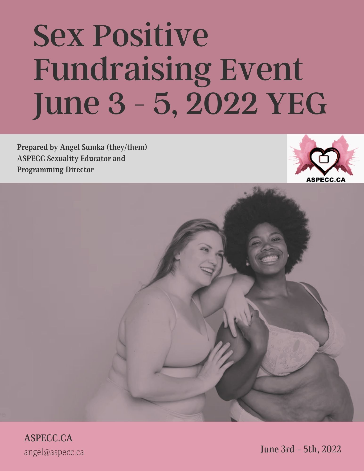 June 3 - 5 Fundraising Event Page 1